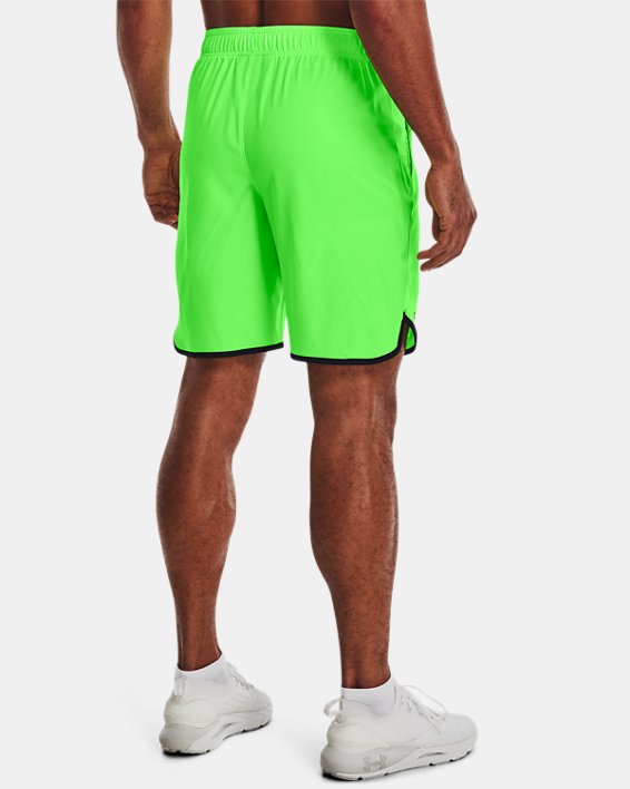 Men's UA HIIT Woven Shorts in Green image number 1